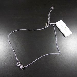 Silver Kate Spade bow necklace